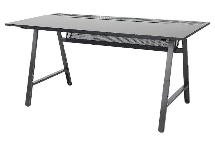 שולחן גיימינג, שחור, ‎160x80 ס"מ‏