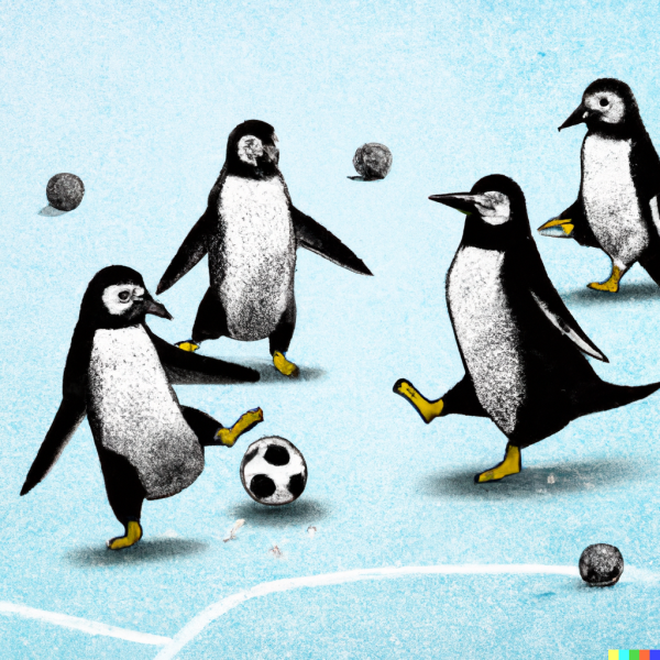 DALL·E 2023-02-02 22.14.05 - Penguins playing soccer modern style digital art.png