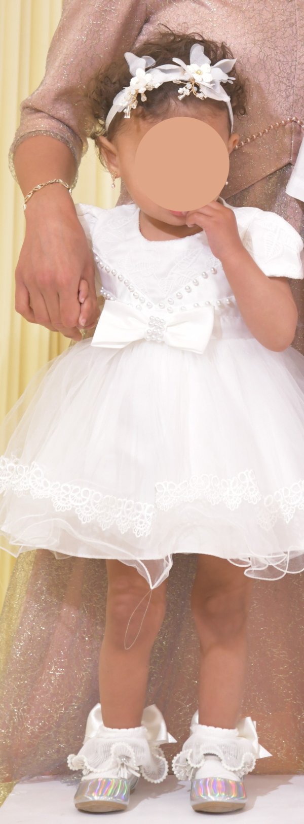 שמלה מהממת לחתונה לתינוקת בת שנה