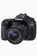 למכירה: מצלמת קנון 80D + עדשת קנון 50 מ"מ F1.8 (עם מטען כמובן)