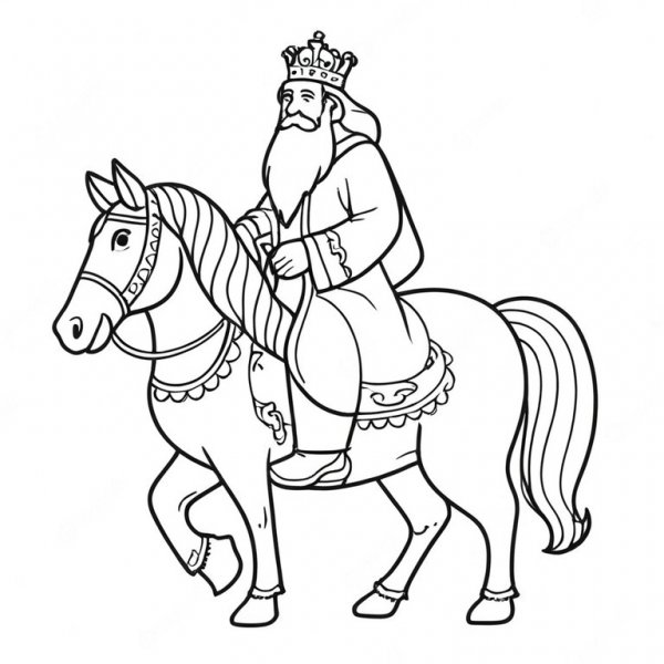 Default_A_jew_old_king_with_long_beard_rides_a_horse_White_bac_1.jpg