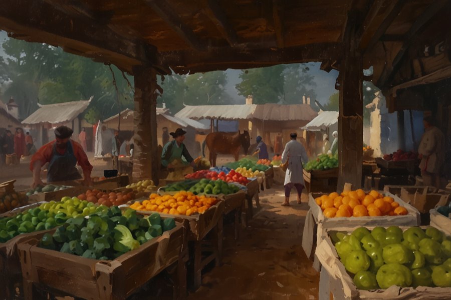 Default_A_top_view_of_a_market_where_vegetables_fruits_and_egg_1.jpg