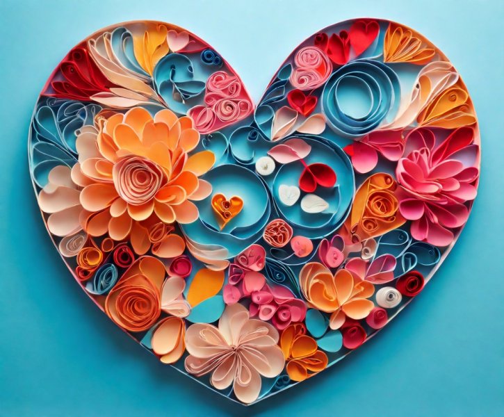 Default_Heart_shape_made_of_paper_cuttings_colorful_quilling_a_1.jpg