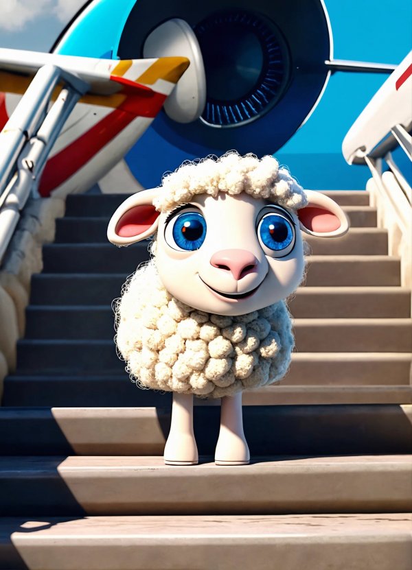 A sheep with big blue eyes and a smiling mouth wit.jpg