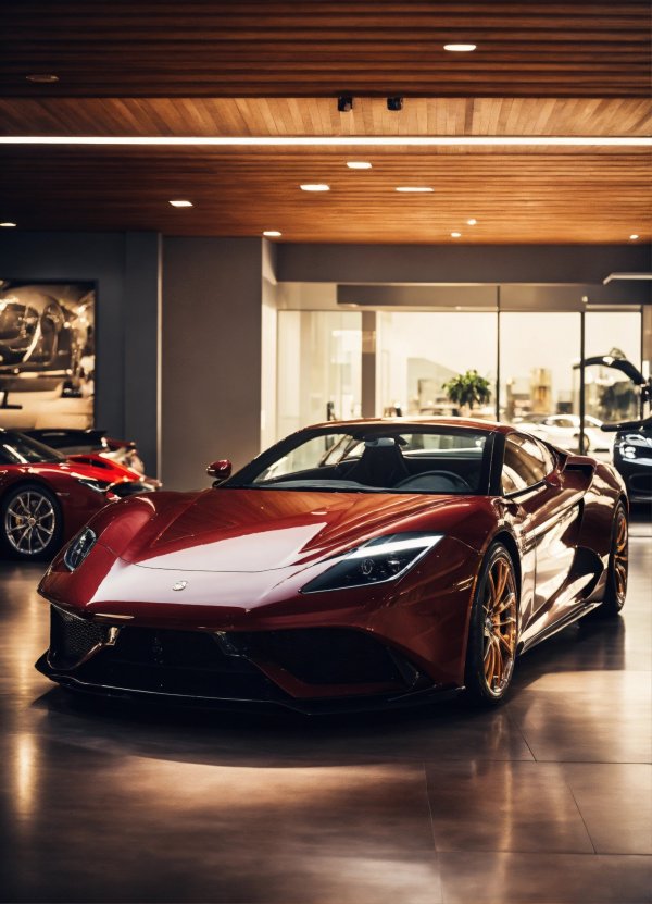 Luxury Car Showroom_Description Generate an image .jpg