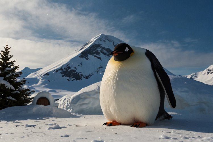 Default_Big_penguin_next_to_a_small_igloo_in_the_snow_0.jpg