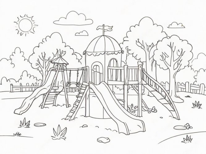 Default_Draw_a_lively_playground_scene_Include_a_tall_slide_sw_2.jpg