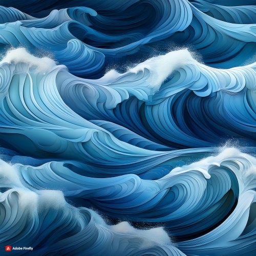 Firefly a picture of waves, seamless repeat pattern, view from above, hyper realistic 56494.jpg