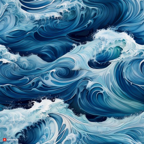 Firefly a picture of waves, seamless repeat pattern, view from above, hyper realistic 79707.jpg