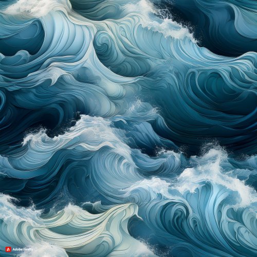 Firefly a picture of waves, seamless repeat pattern, view from above, hyper realistic 29694.jpg