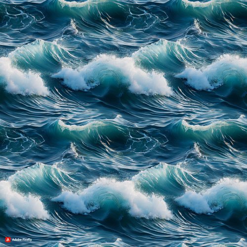 Firefly a picture of waves, seamless repeat pattern, view from above, hyper realistic 57935.jpg