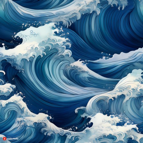 Firefly a picture of waves, seamless repeat pattern, view from above, hyper realistic 62130.jpg