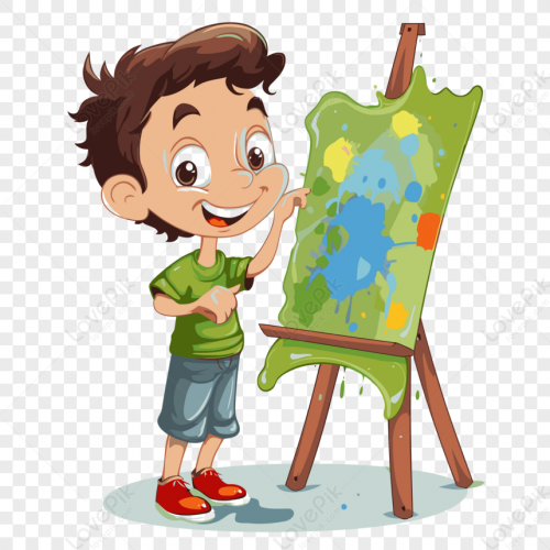 completed-clipart-cartoon-kid-has-painted-on-the-easel-vector_571928_wh860.png