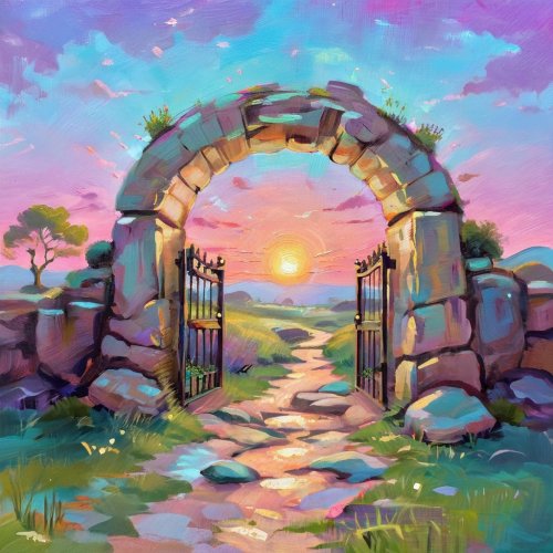 AlbedoBase_XL_An_ancient_stone_gate_stands_open_against_a_deep_0.jpg