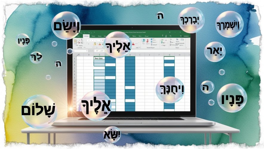 אקסלומדע'ס פרק 22 ▪︎ כך תְּחַשְּׁבוּ בקלות את ס"ך המילים בתא אקסל/גוגל שיטס ▪︎ ואיך זה קשור לברכת כהנים?