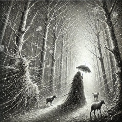 DALL·E 2024-11-09 21.04.11 - A highly detailed, intense winter scene sketched in a surreal, fa...jpg