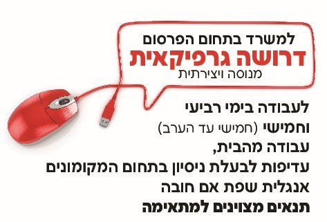 דרושה גרפיקאית