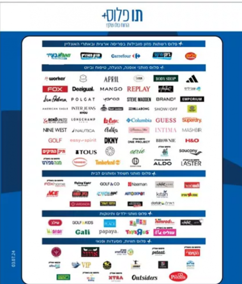 כרטיס תו פלוס