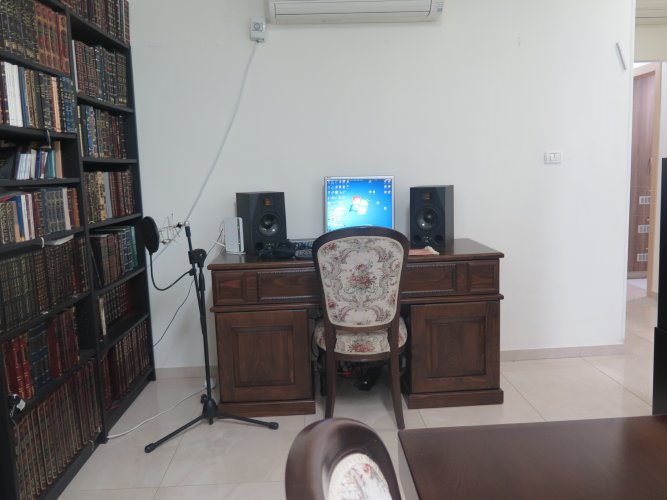 שולחן מחשב סלוני, מעץ מלא עבודת נגר!