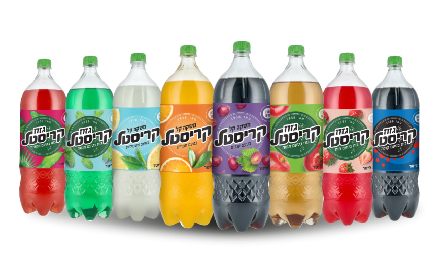 יפאורה מציגה: משקאות קריסטל במתכון חדש מופחת סוכר