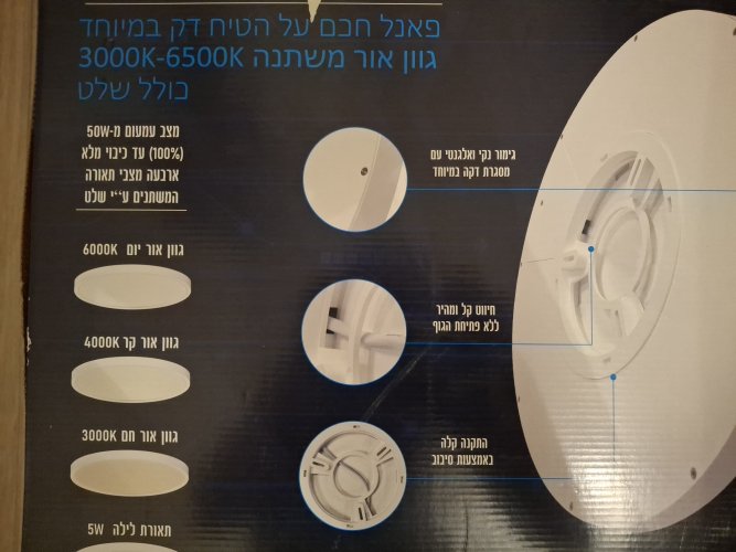 מנורה (פאנל)עגולה קוטר 48 ס"מ