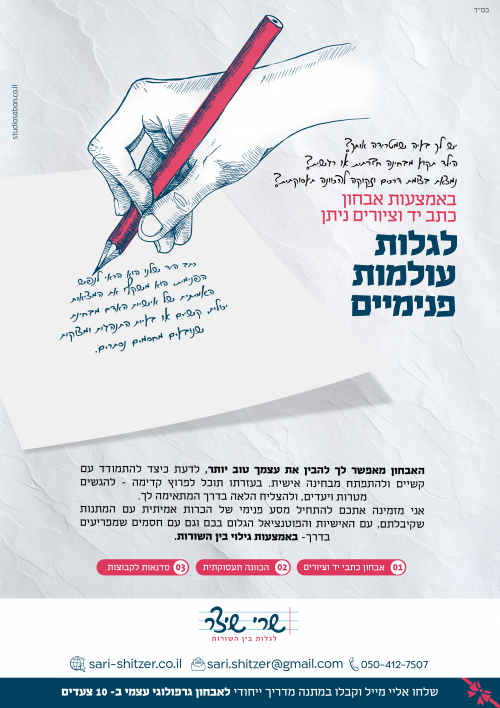 גרפולוגית מוסמכת - אבחון כתבי יד וציורים, הכוונה תעסוקתית, סדנאות