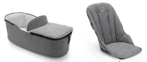 סט ריפוד אפור מלאנז לבוגבו פוקס