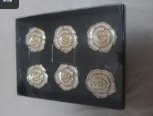 חבקים למפיונים בצורת פרחים של בריליאנט