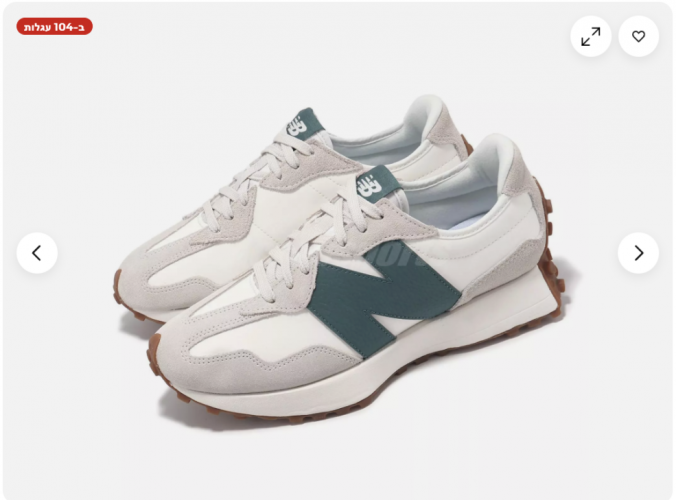 ‫New Balance 327 NB נשים קז'ואל סגנון חיים אופנה נעלי סניקרס סניקרס בחר 1 _ איביי - Google Chr...png