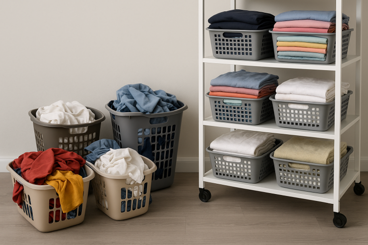 סדר וארגון- הכביסה שלא תגמור אותנו- מאמר חמישי בסידרה