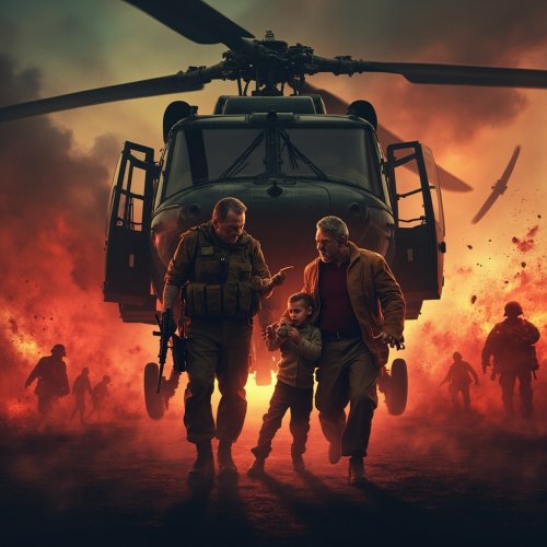 איקס מעלה את אייל למסוק עם בנו.jpg