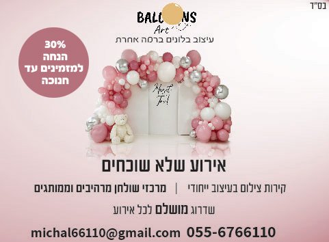 עיצובי בלונים מרשימים