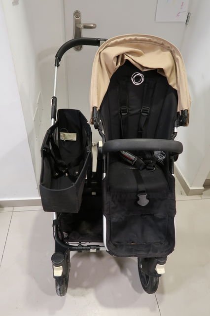 עגלת בוגבו תאומים דגם דונקי למכירה ב500 ש"ח