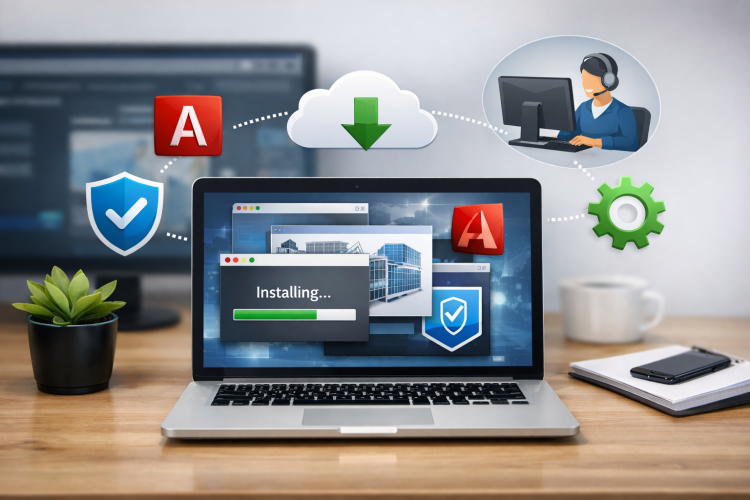 התקנת תוכנות בשליטה מרחוק