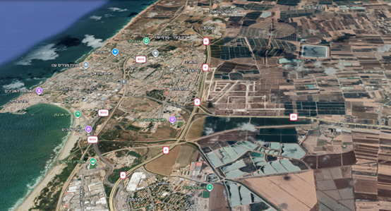 הקריה החרדית מימין לכיבש 85 וכביש 4.png