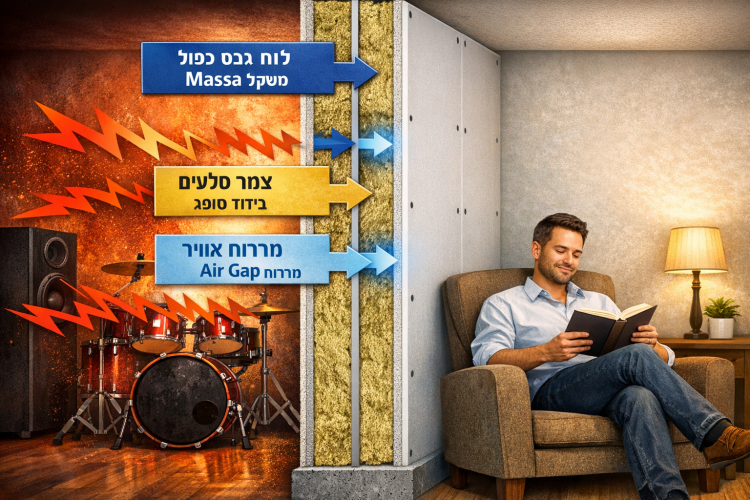 למה גם אחרי שהכנסתם "בידוד אקוסטי" עדיין שומעים הכול?