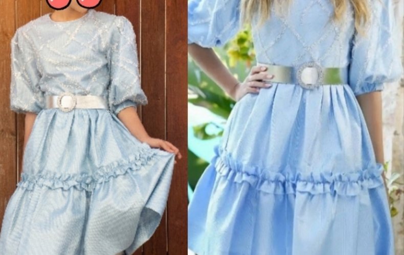 שמלה מידה 16 מתות קידס תכלת