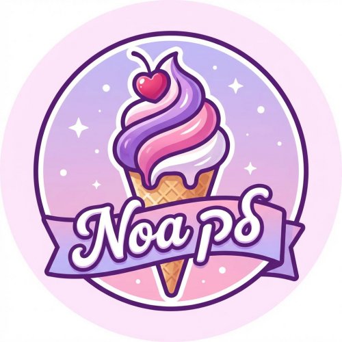 gemini-image-2_a_logo_for_a_ice_cream_with_the_words_Noa_לק_in_the_colors_purple_pink_and_whi-...jpg
