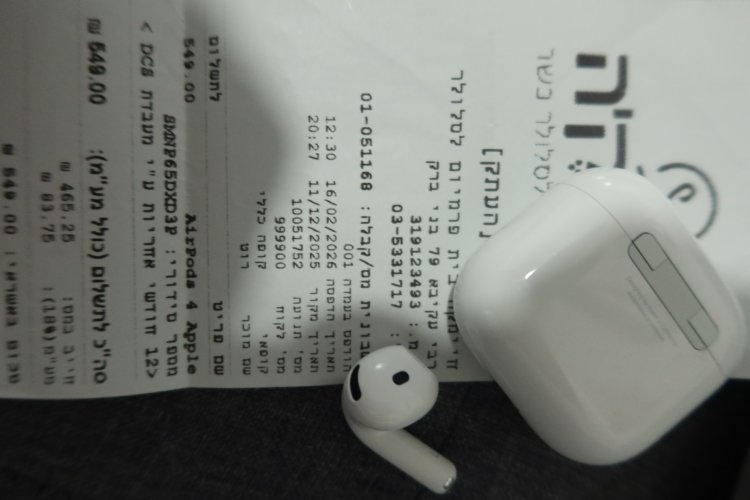 איירפודס 4 חדש כולל אחריות