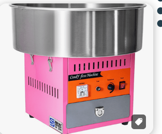 מכונת סוכר+מזוודה מתאימה+מקלות