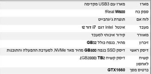 למכירה מחשב גרפי ברמה גבוהה