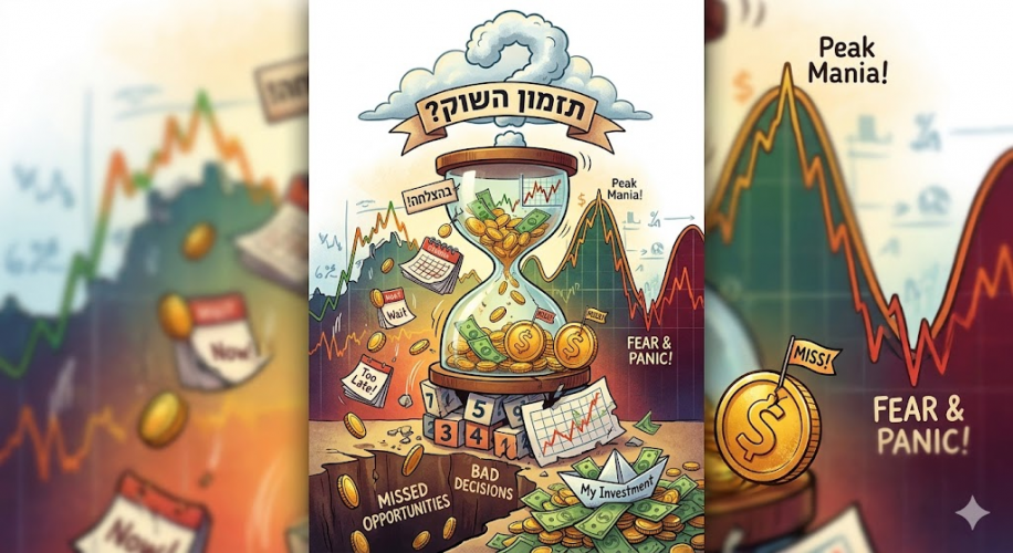 משקיע פאסיבי? אם אי אפשר לבחור מניות – אולי אפשר לפחות לתזמן את השוק?