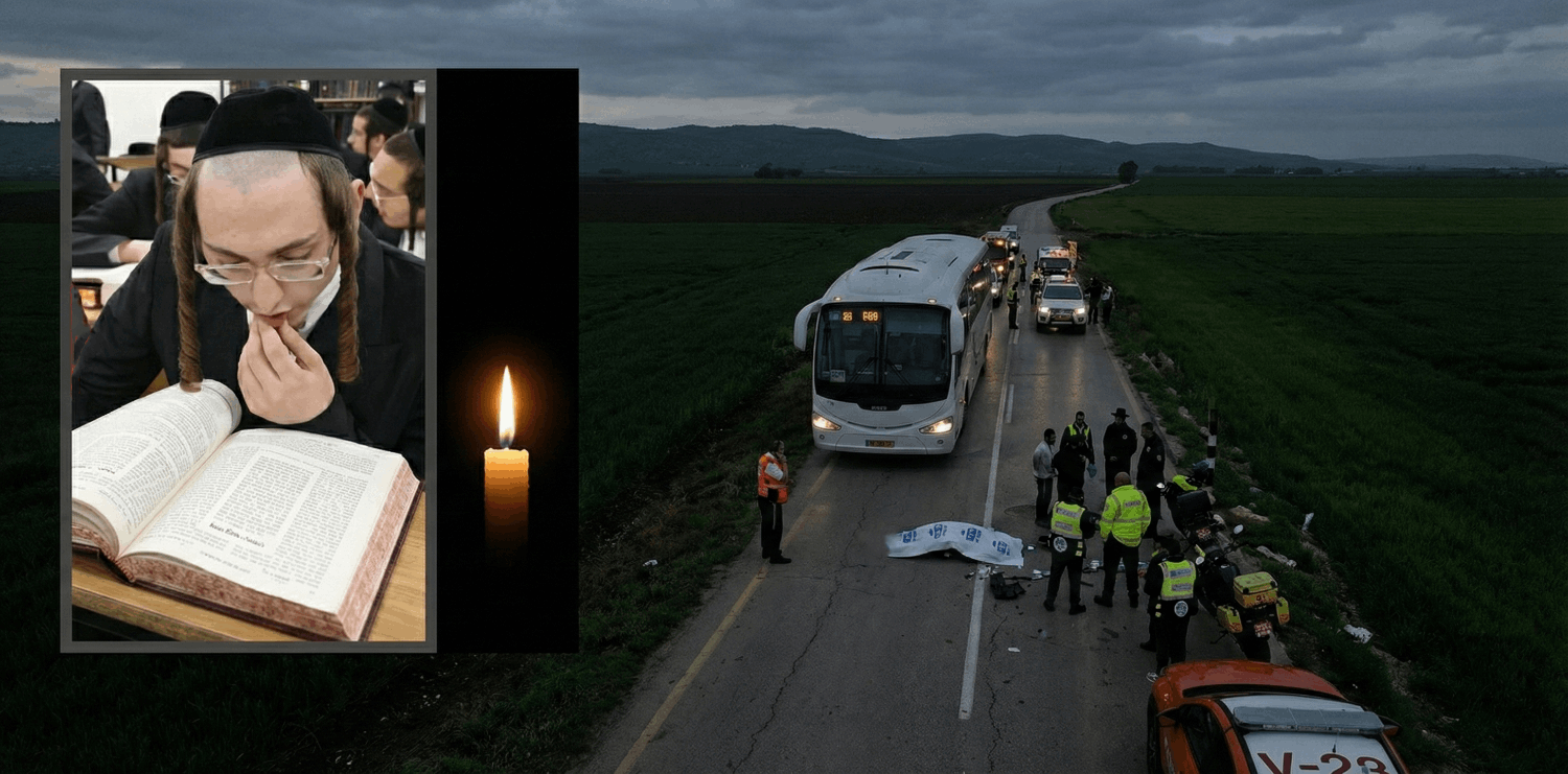 פיגוע? נהג אוטובוס שנסע בפראות דרס למוות תלמיד ישיבת סאטמר בן 17 • הבחור נפתלי צבי קרמר ז״ל