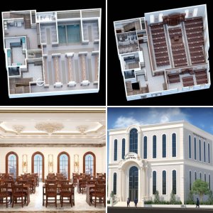 עיצוב והדמיה לבית הכנסת חיים של תורה