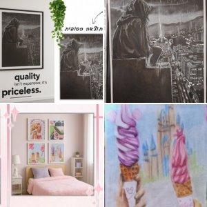 דיוקנים-איור ידני מקצועי