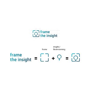 תהליך עיצוב הלוגו - frame the insight