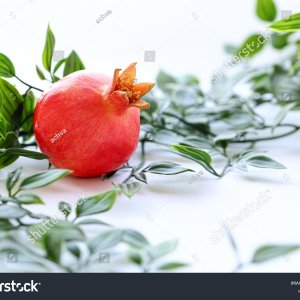 stock-photo-red-pomegranate-with-green-leaves-on-a-white-background-2195757351.jpg