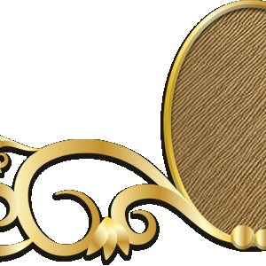 אלמנט זהב מרוקע עם מסגרת עם רקע מחוספס חום.png