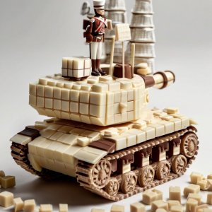 Default_A_tank_made_of_cubes_of_white_and_brown_chocolate_shoo_0.jpg