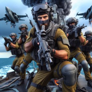 חייל עם חבריו